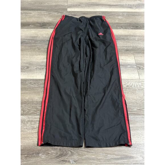Vintage 2004 Adidas Striped Zipper Baggy Wide Leg Track Pants Y2K - Men’s Small - Picture 1 of 12
